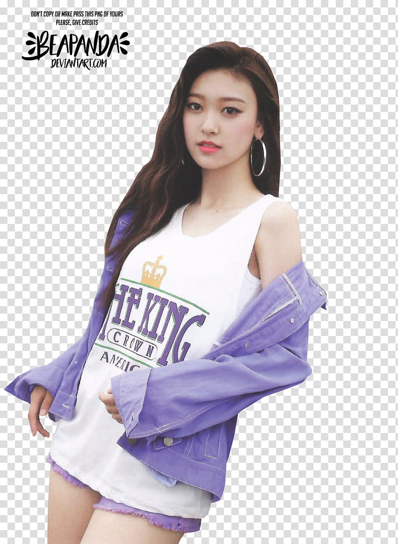 Choerry LOONA, woman wearing white tank top transparent background PNG clipart