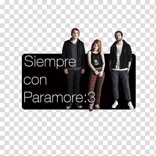 Siempre con Paramore  transparent background PNG clipart