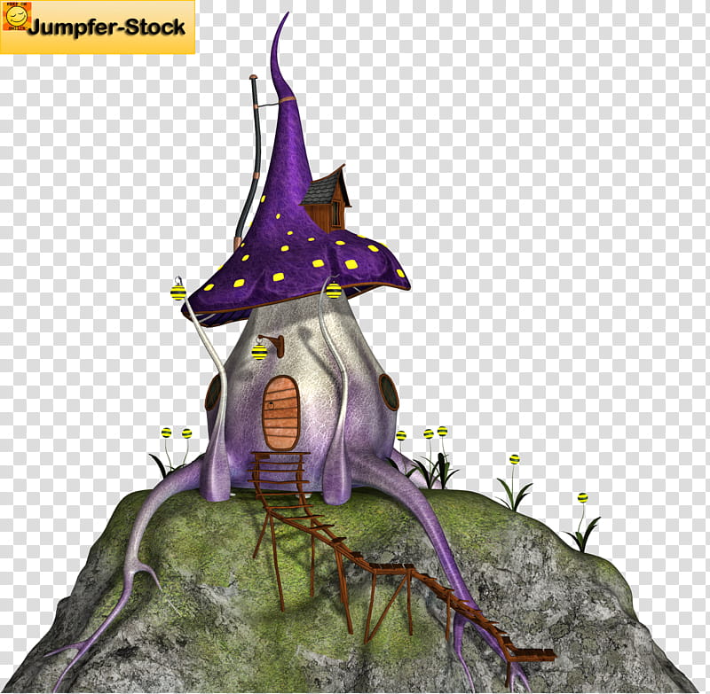 Fantasy Land , purple house art transparent background PNG clipart
