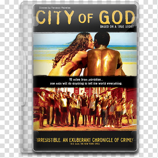 Movie Icon , City of God, City of God DVD case transparent background PNG clipart