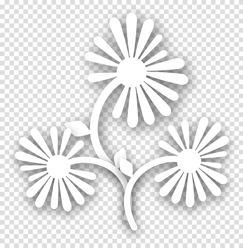 seamless, white flowers illustration transparent background PNG clipart