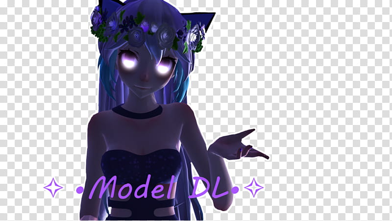 Flower Kawaii MMD Model DL! transparent background PNG clipart