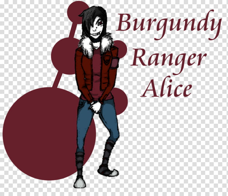 Burgundy Ranger &#;&#;Alice&#;&#; transparent background PNG clipart