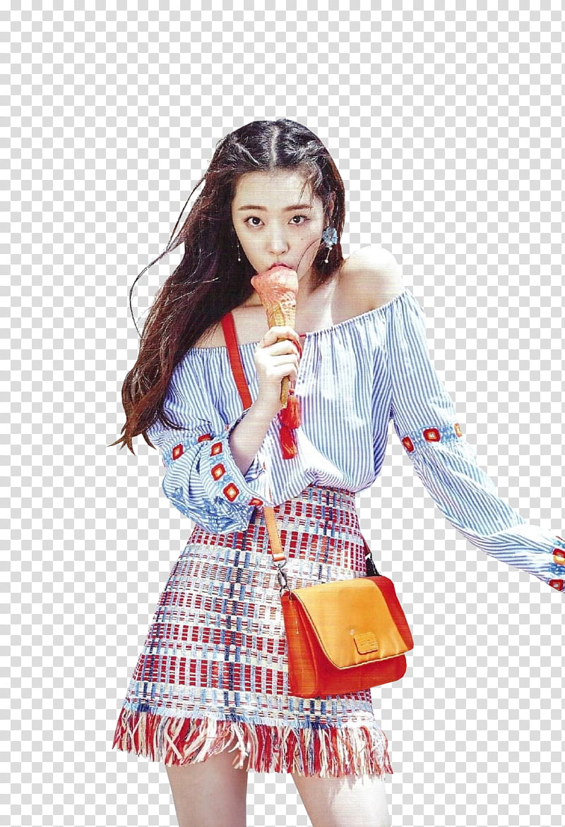 FX Sulli Ceci Magazine HQ, woman eating ice cream transparent background PNG clipart