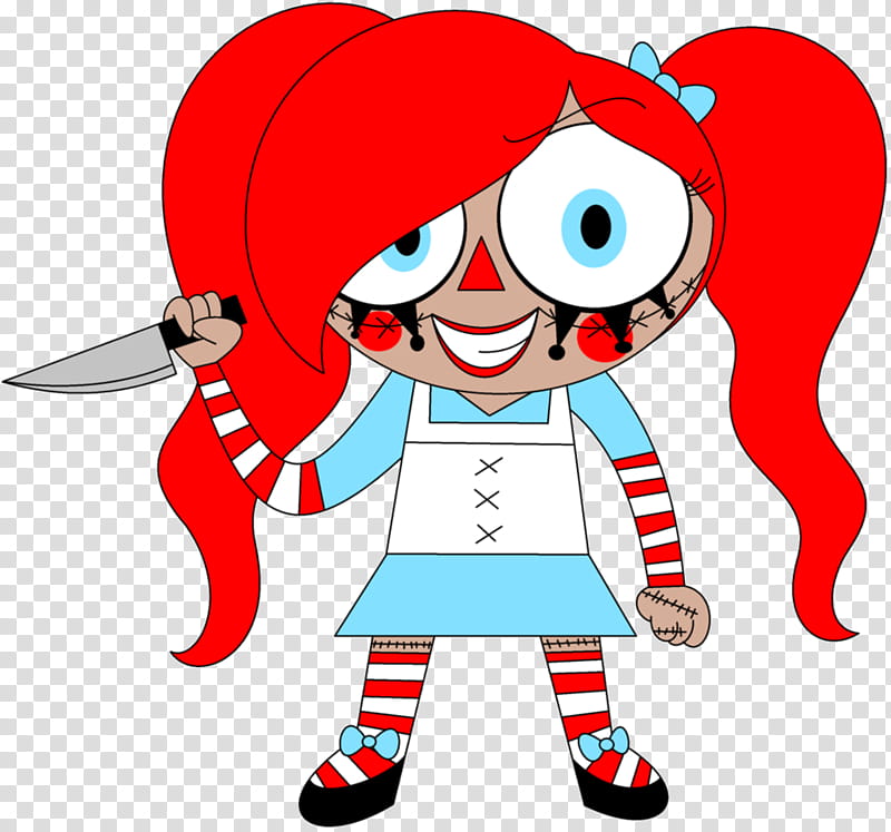 Raggedy Ann transparent background PNG clipart