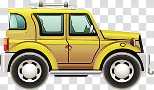 vehicle car cartoon yellow transport, Watercolor, Paint, Wet Ink, Vintage Car, Taxi transparent background PNG clipart thumbnail