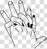 RENDERS Hands Drawing, two hands clasped together illustration transparent background PNG clipart