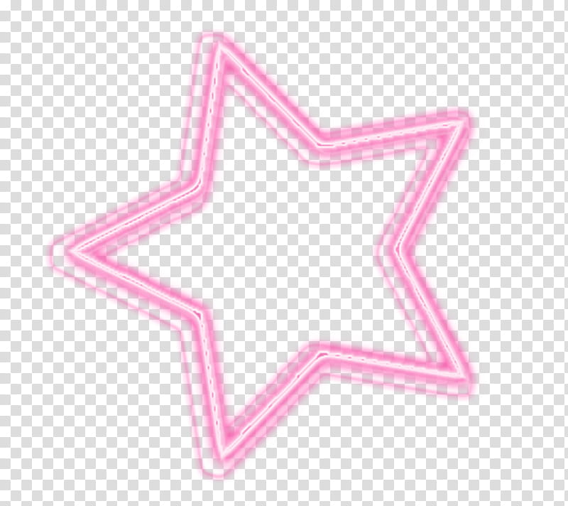 luces de neon, pink star transparent background PNG clipart
