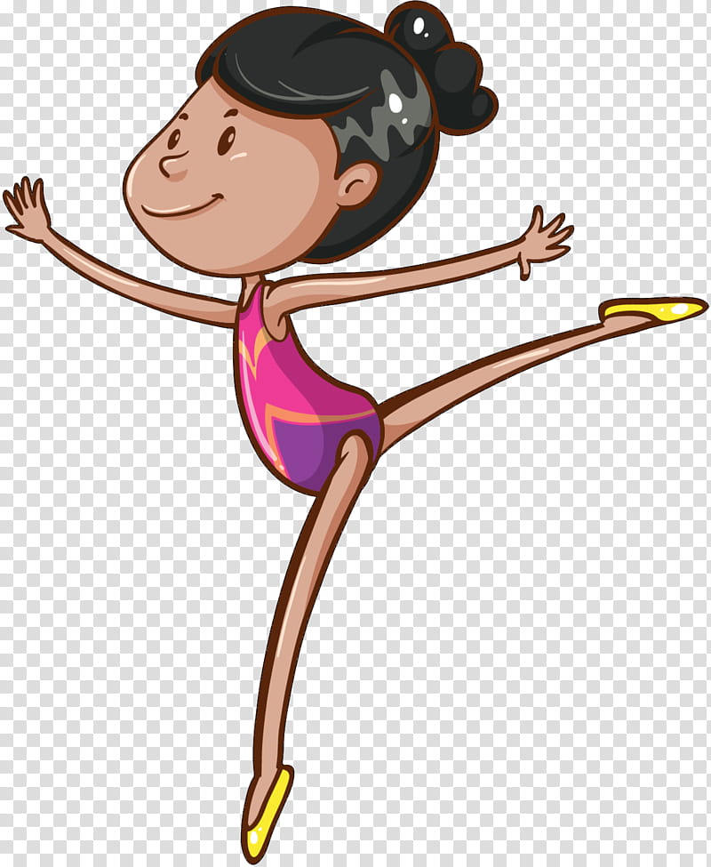 Gymnastics, Sports, Rhythmic Gymnastics, Artistic Gymnastics, Balance Beam, Ball, Cartoon, Ballet Dancer transparent background PNG clipart