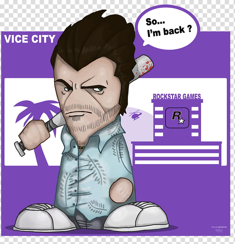tommy vercetti So i&#;m back ?, Vice City illustration transparent background PNG clipart