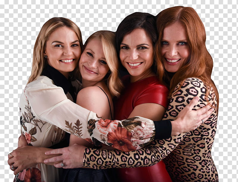 Once Upon A Time Cast, four smiling woman transparent background PNG clipart