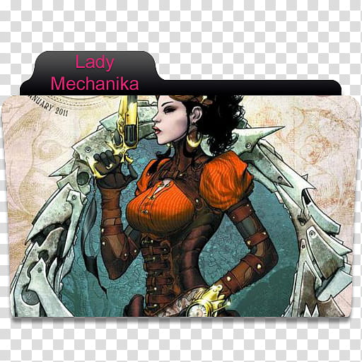 Other Comics Folder , Lady Mechanika folder icon transparent background PNG clipart