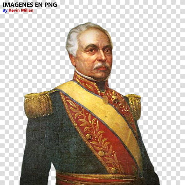 Jose Antonio Paez en sin fondo blanco transparent background PNG clipart