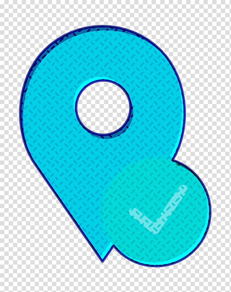 Pin icon Placeholder icon Interaction Assets icon, Aqua, Circle, Symbol transparent background PNG clipart