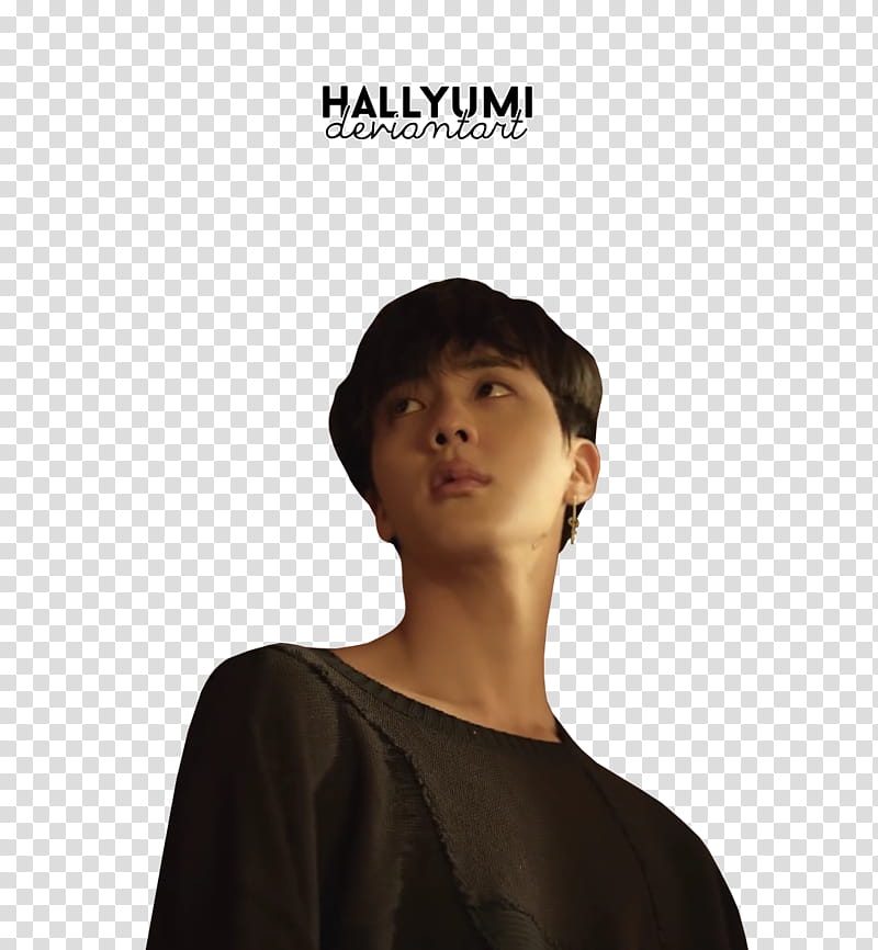 BTS FAKE LOVE, man in black crew-neck top transparent background PNG clipart