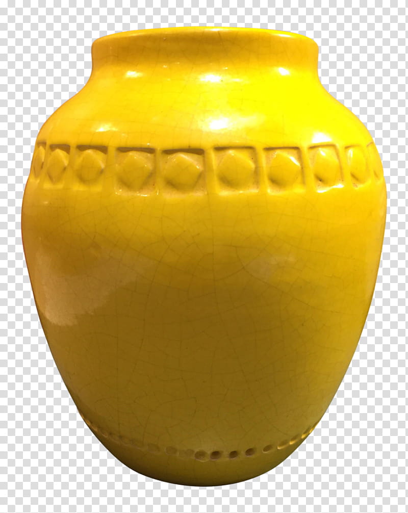 Yellow, Vase, Ceramic, Urn, Ceramic Pottery Glazes, Crazing, Design Around, Italian Language transparent background PNG clipart