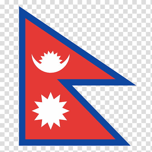 Flag, Nepal, Flag Of Nepal, Poster, Blue, Line, Area, Triangle transparent background PNG clipart