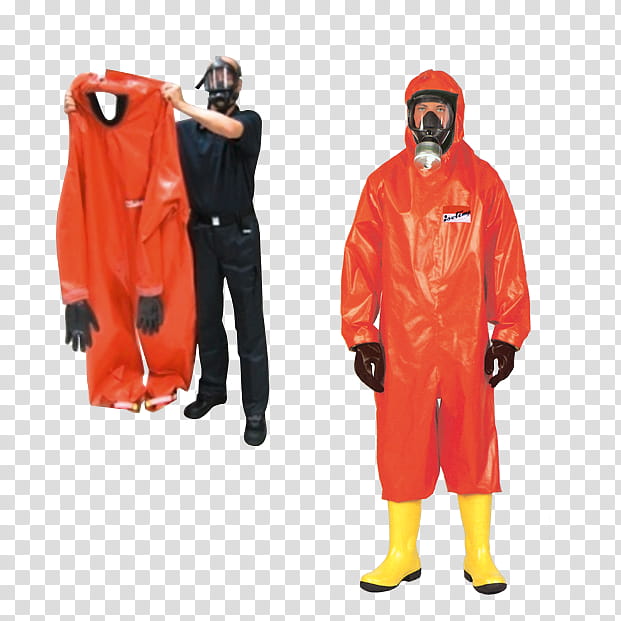 Orange, Hazardous Material Suits, Heinrich Vorndamme Ohg, Schutzkleidung, Personal Protective Equipment, Selfcontained Breathing Apparatus, Gas Mask, Raincoat transparent background PNG clipart