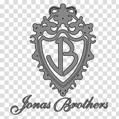 Logos, gray Jonas Brothers logo transparent background PNG clipart