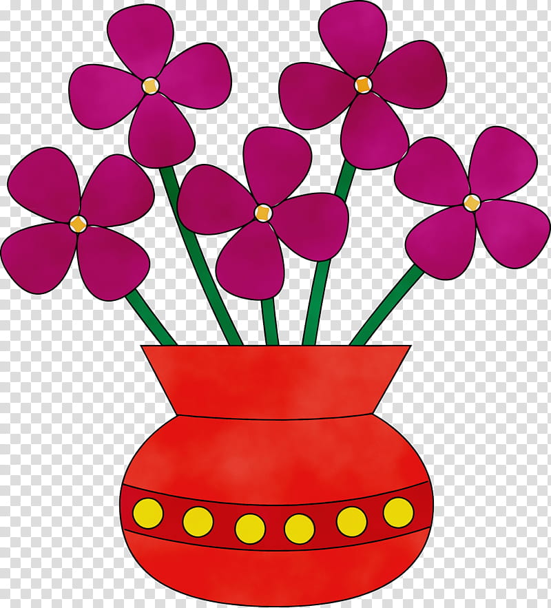 Flower In Vase, Watercolor, Paint, Wet Ink, Glass Vase, Flower Vases, Vase Ard Time, Flowers In Vase transparent background PNG clipart