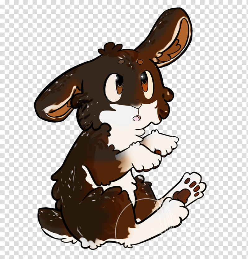 Easter Bunny, Puppy, Dog, Hare, Food, Cartoon, Rabbit, Brown transparent background PNG clipart