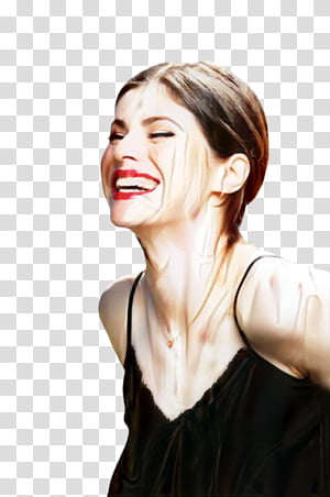 Lips, Alexandra Daddario, Chin, Eyebrow, Hair, Hair Coloring, Layered Hair, Bangs transparent background PNG clipart thumbnail