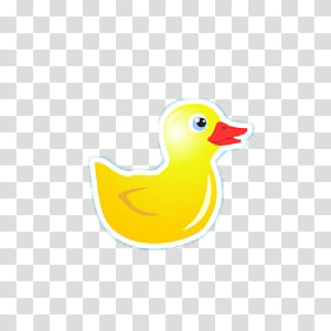 COLLECT CUTE, yellow duckling art transparent background PNG clipart