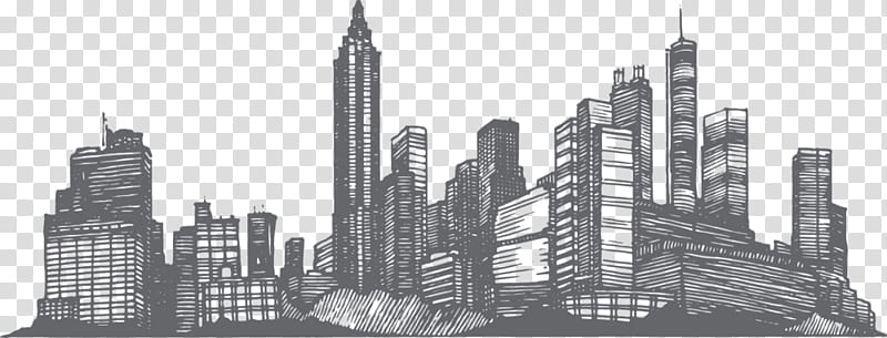 City Skyline Silhouette, Atlanta, Skyscraper, Drawing, Metropolis, Metropolitan Area, Cityscape, Human Settlement transparent background PNG clipart