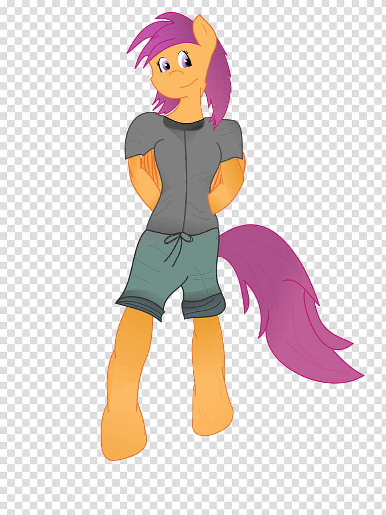 Scootaloo Anthro transparent background PNG clipart