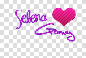 Texto Selena Gomez transparent background PNG clipart thumbnail