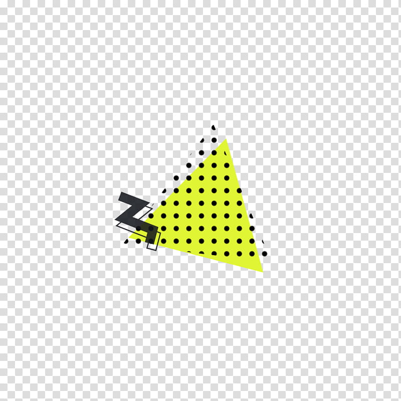 , yellow triangle with dots illustration transparent background PNG clipart