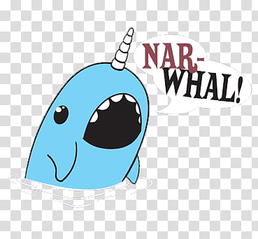 lovely III, blue nar-whal! graphic transparent background PNG clipart