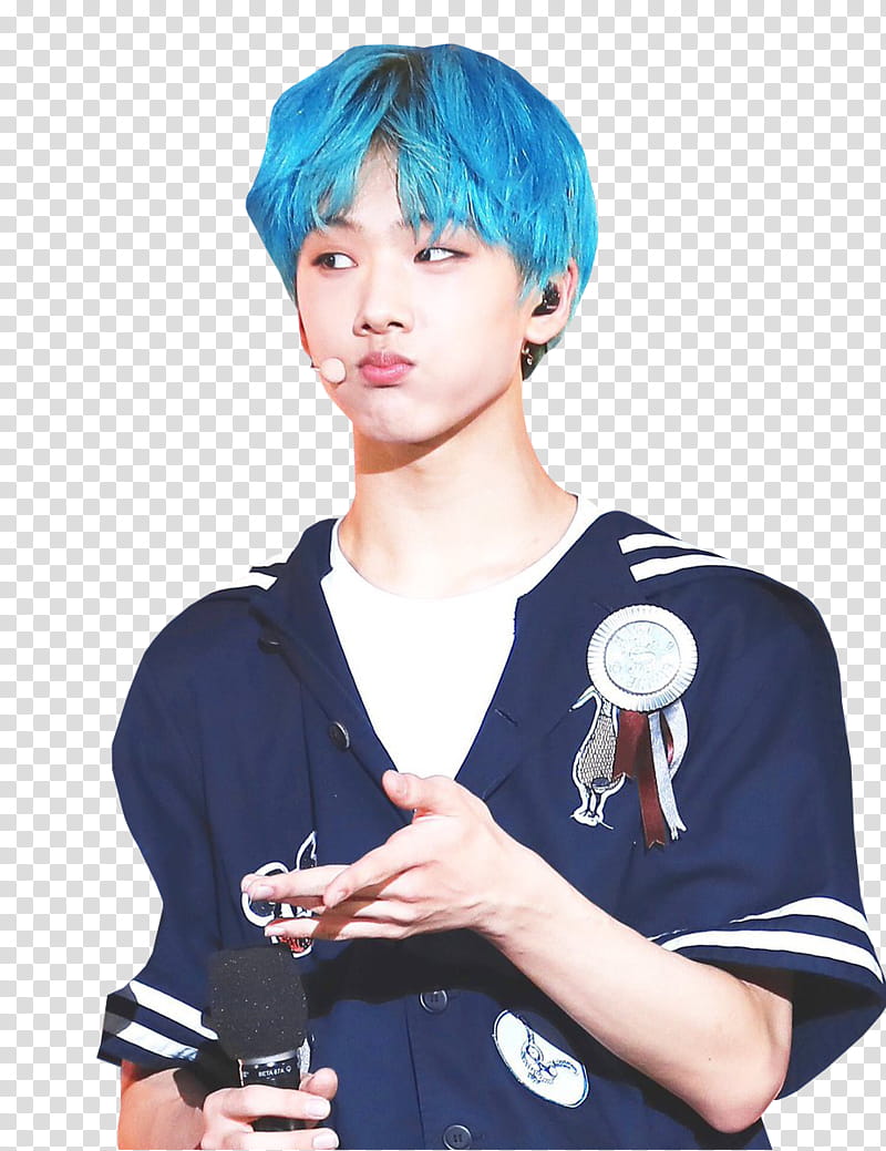 JISUNG NCT , man in blue V-neck shirt transparent background PNG clipart