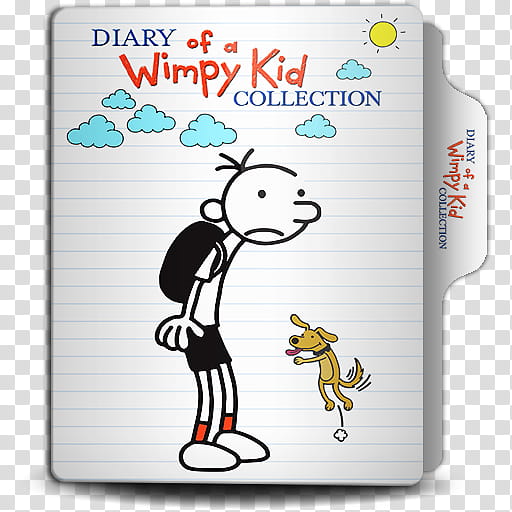 Diary of a Wimpy Kid Collection Folder Icon, Diary of a Wimpy Kid Collection transparent background PNG clipart