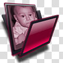 CP For Object Dock, red and black folder icon transparent background PNG clipart
