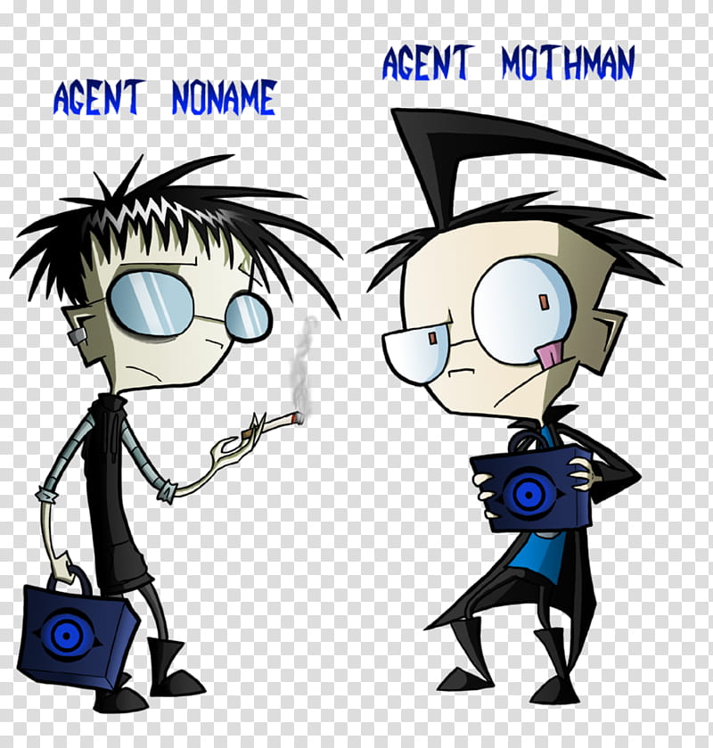 Agent Noname and Agent Mothman transparent background PNG clipart