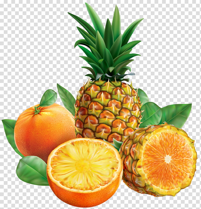Pineapple, Natural Foods, Fruit, Ananas, Plant, Tangerine, Citrus, Mandarin Orange transparent background PNG clipart