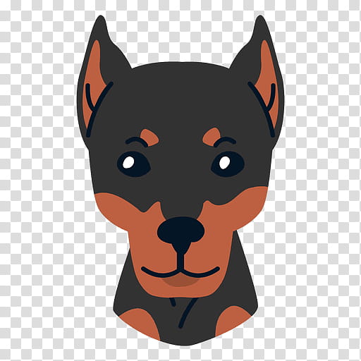 Cartoon Dog, Dobermann, Miniature Pinscher, Miniature Schnauzer, Doberman Pinscher T Shirt, Pet, Snout, Guard Dog transparent background PNG clipart