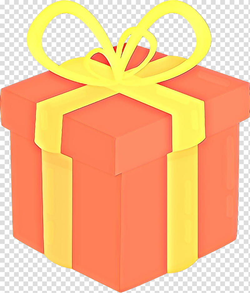 Orange, Cartoon, Yellow, Present, Ribbon, Gift Wrapping, Party Favor transparent background PNG clipart