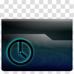 Black Pearl Dock Icons Set, BP Folder Temp Aqua transparent background PNG clipart