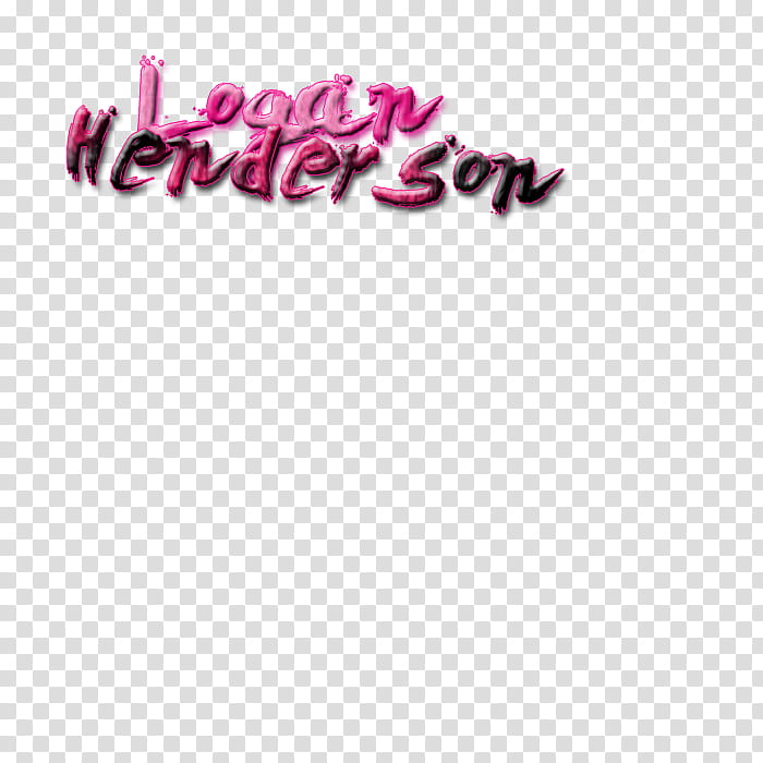 Texto Logan Henderson  transparent background PNG clipart