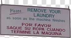 remove your laundry signage transparent background PNG clipart