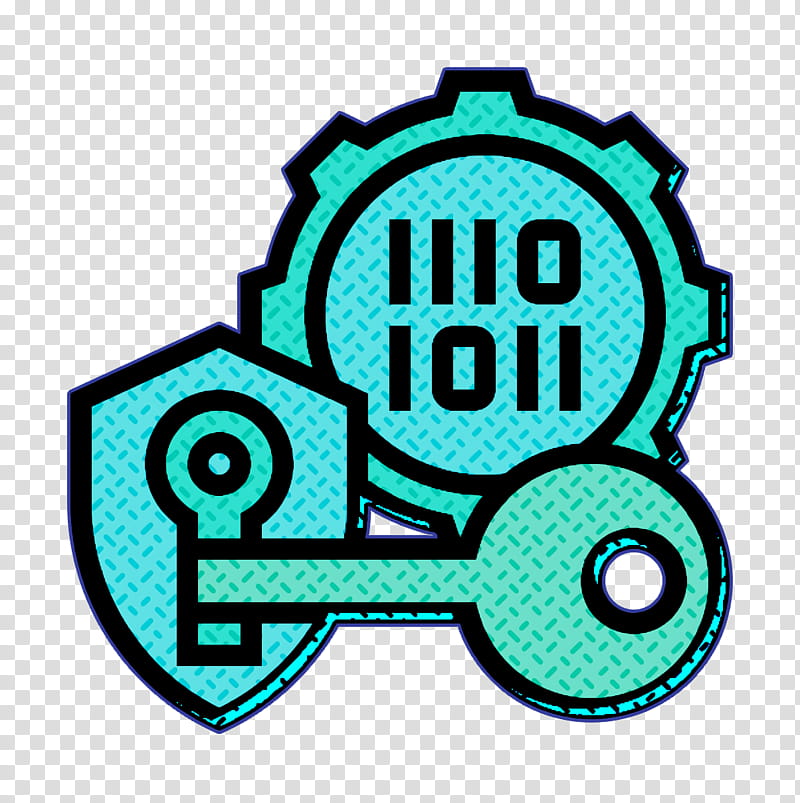 Key icon Protection icon Cyber Crime icon, Turquoise, Sticker, Vehicle, Logo transparent background PNG clipart