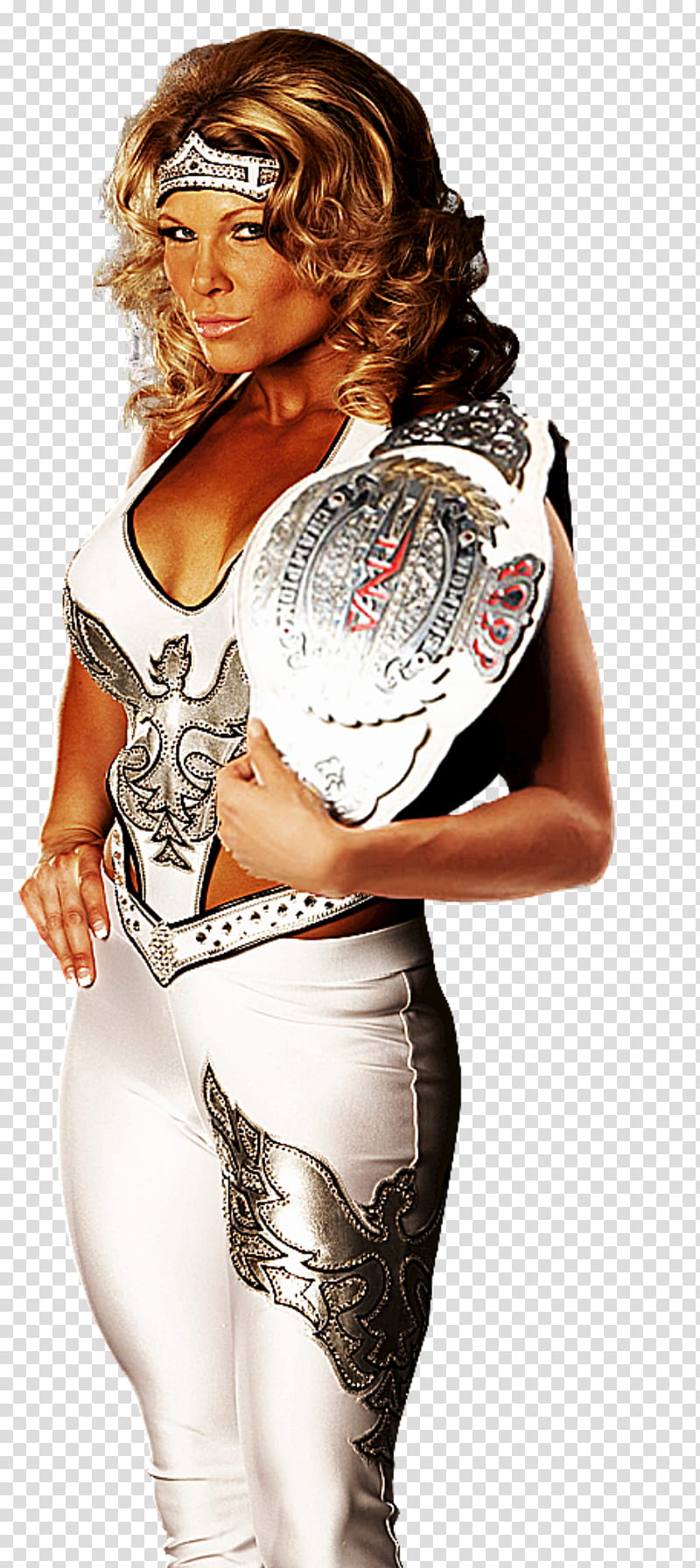 Beth Phoenix TNA Knockouts Champion transparent background PNG clipart
