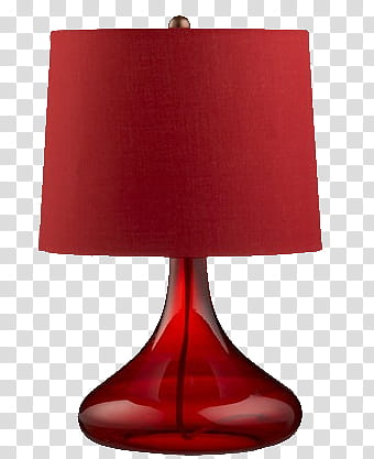 Things, red and black table lamp transparent background PNG clipart