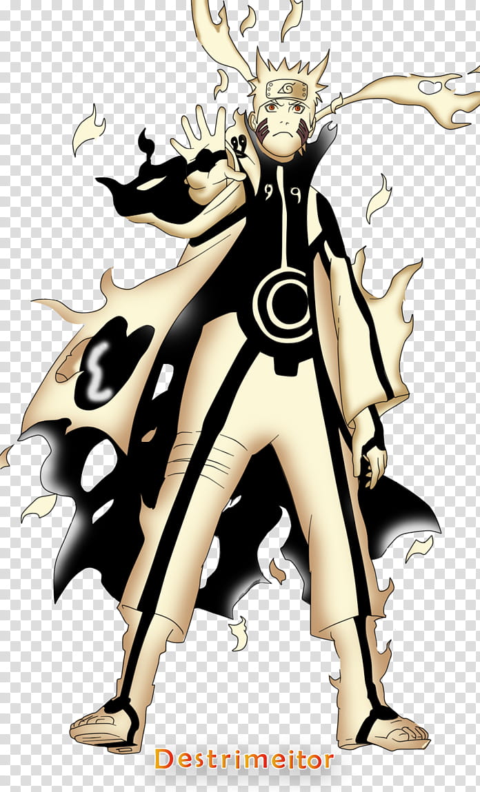 render Naruto Modo Bijuu, Uzumaki Naruto transparent background PNG clipart