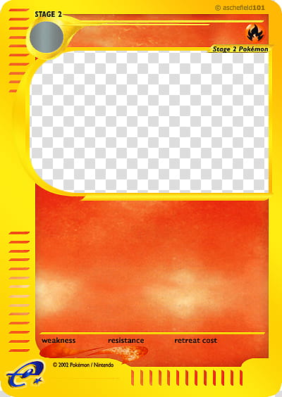 Original e Card Blank , Pokemon stage  card illustration transparent background PNG clipart