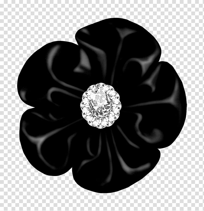 Flower, black and gray flower transparent background PNG clipart