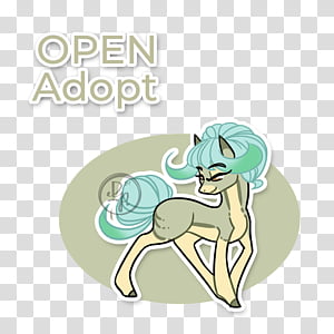 Pony design OPEN Mint vanity transparent background PNG clipart thumbnail