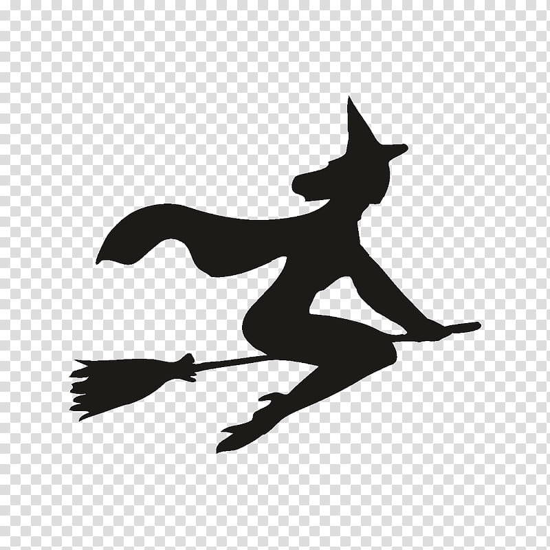 Witch, Witchcraft, Black, Silhouette, Black And White
, Joint, Tail transparent background PNG clipart